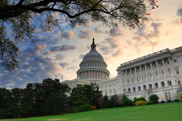 U.S. Capitol building at dawn