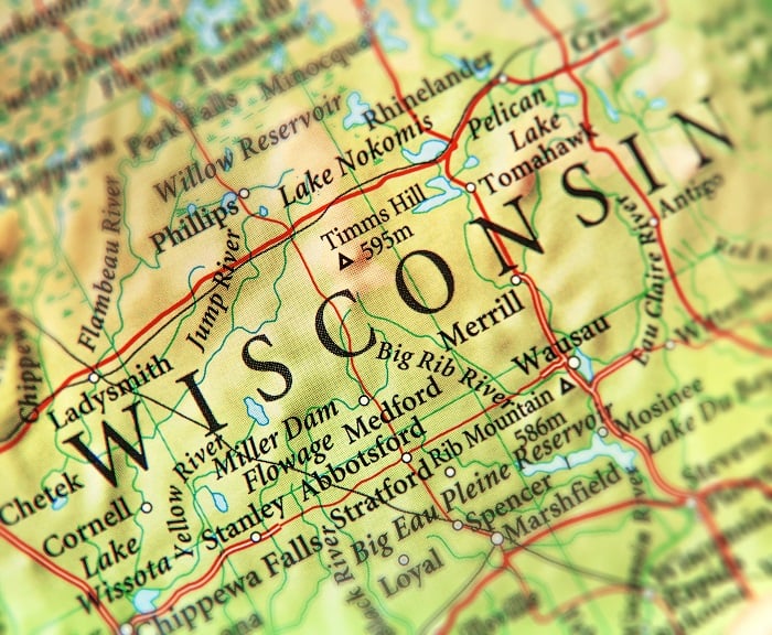 map of Wisconsin