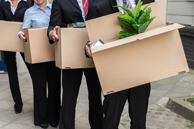 Workers with boxes