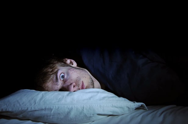 man trying to sleep