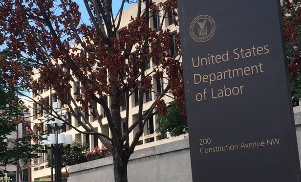 DOL sign in front of DOL building