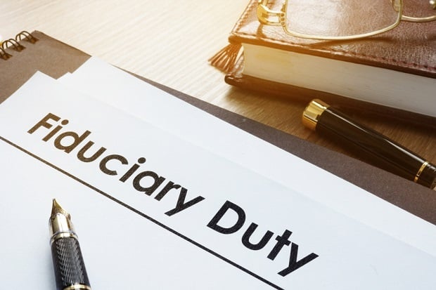 paper with fiduciary duty written on it