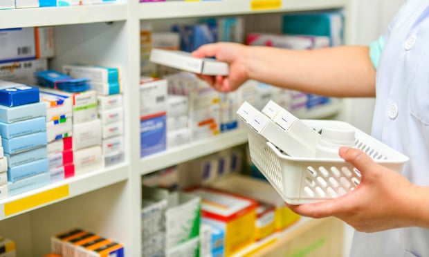 Drugs on shelf
