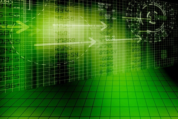 collage of green screen with arrows, numbers, grid