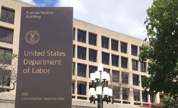 exterior facade of Dept of Labor building