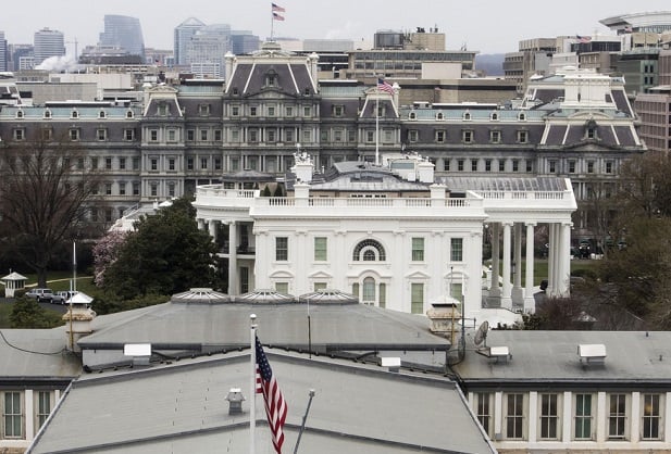 The White House seen from the side