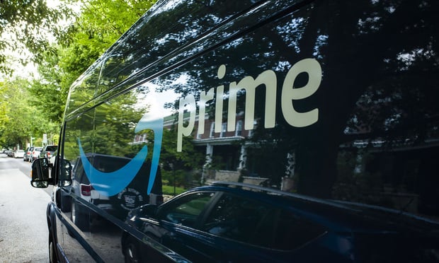 An Amazon Prime truck