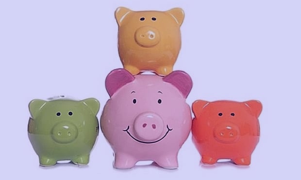 4 different kinds of piggy banks