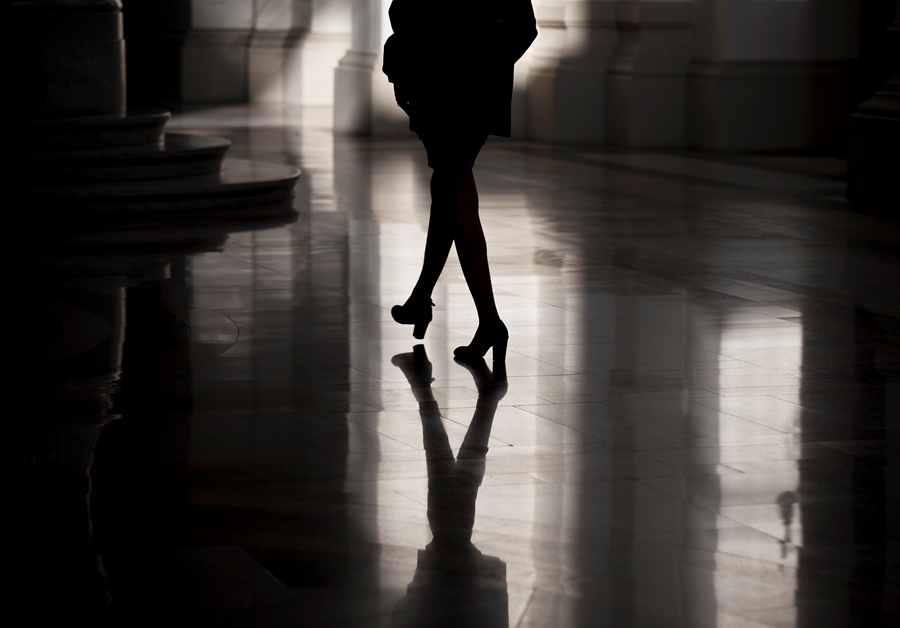 woman walking