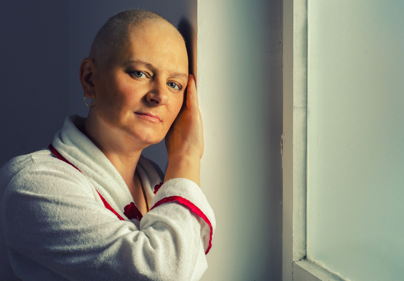 Woman with cancer