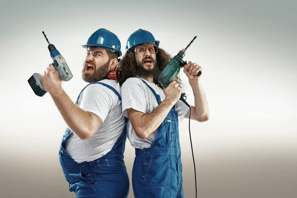 two contractors after Hurricane Harvey