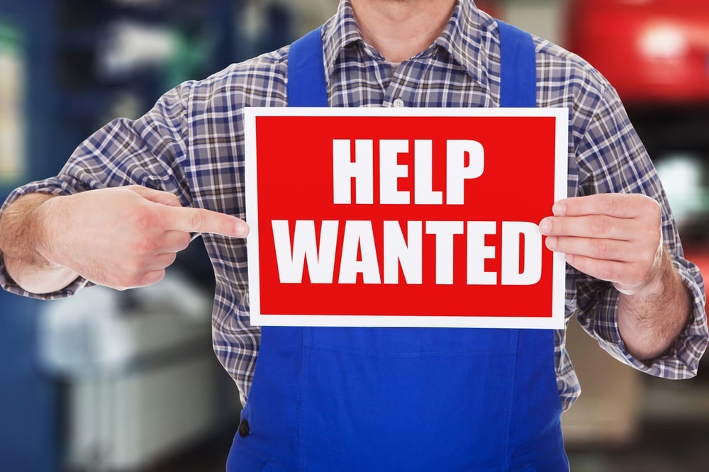 Help Wanted sign