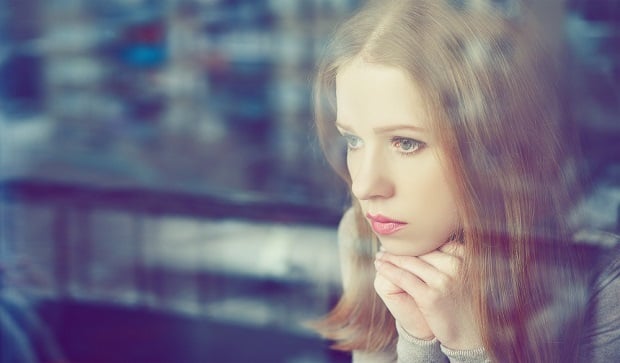 worried young woman