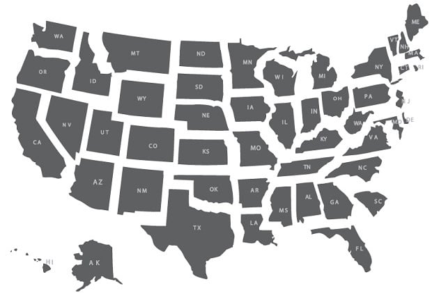 Map of United States