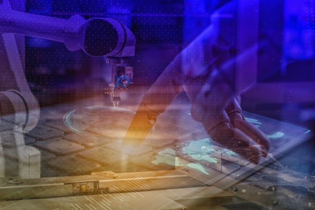 Robot and technology collage