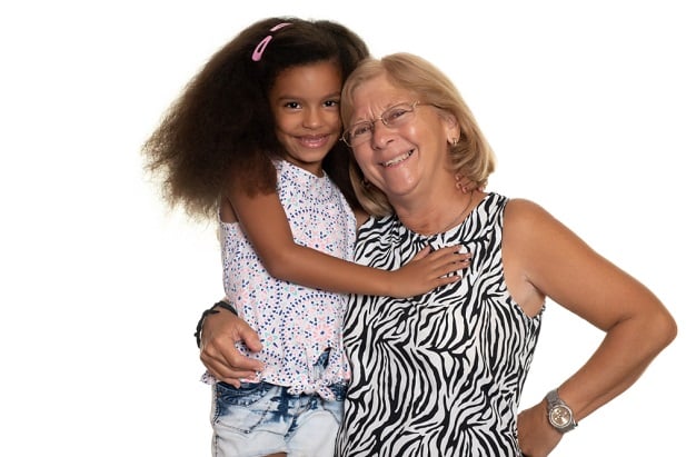 grandmother and granddaughter