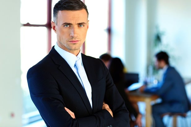 middle aged man in business suit