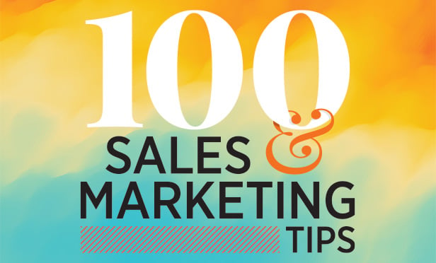 100 sales and marketing tips logo