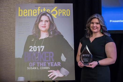 Susan L. Combs, CEO of Combs & Company and BenefitsPRO's 2017 Broker of the Year