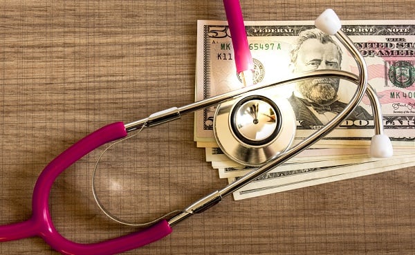 Stethoscope and money