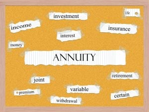 Word cloud using Annuity.