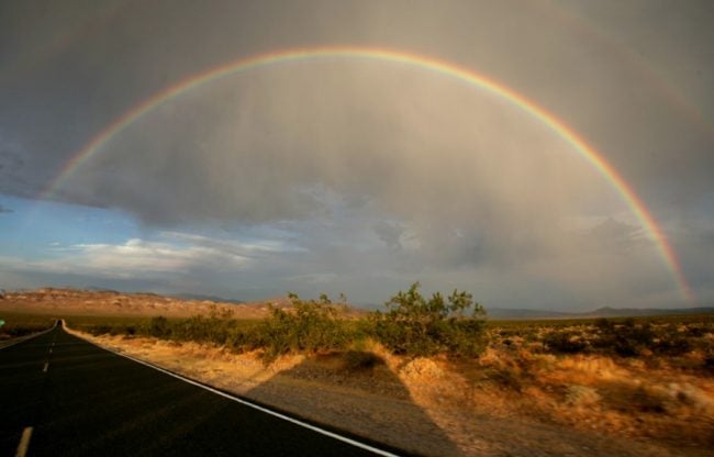 California rainbow near Death Valley