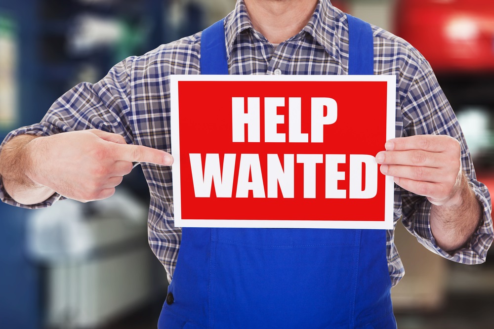 Help Wanted sign