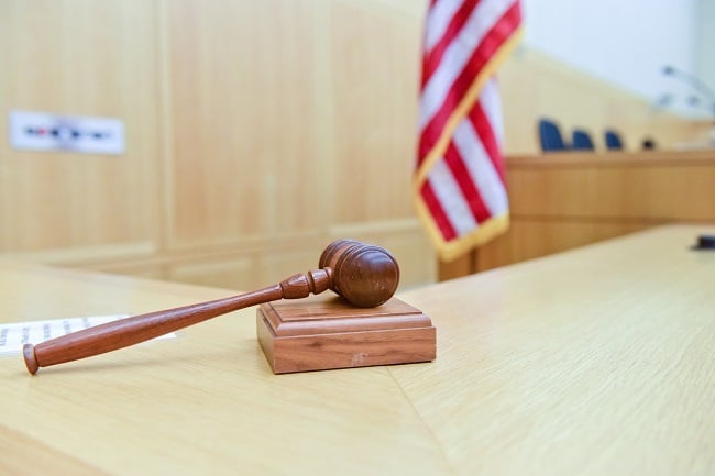 gavel in courtroom