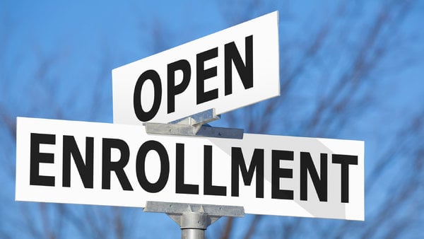 Open enrollment sign