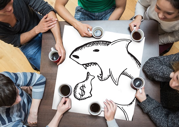 doodle of shark