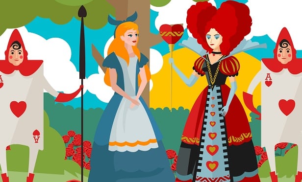 Alice in Wonderland and the Red Queen