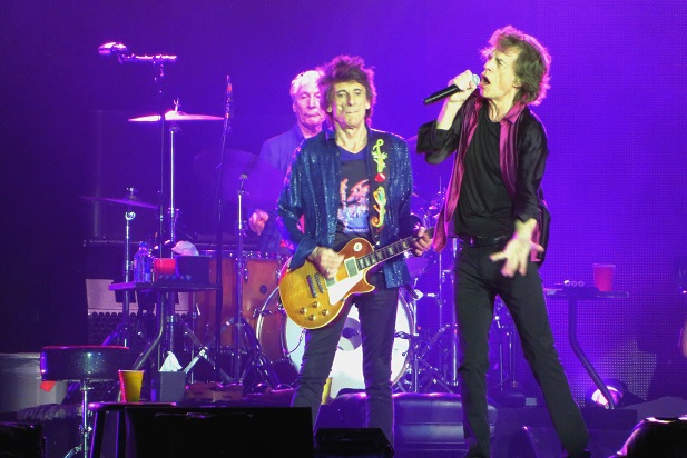 Mick Jagger and the Rolling Stones in concert