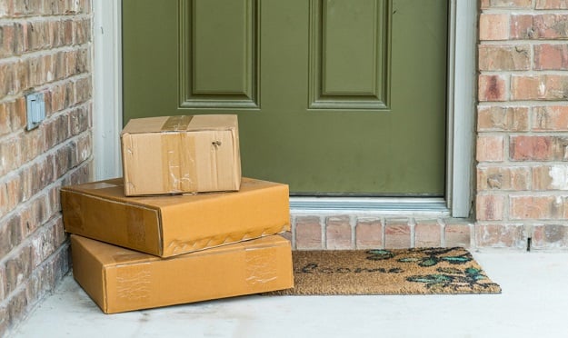 Packages on porch