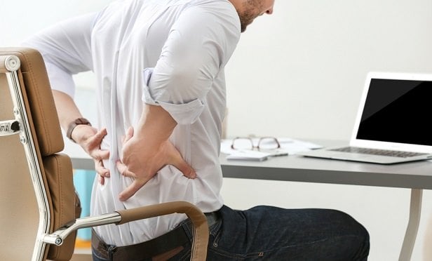 Man with back pain