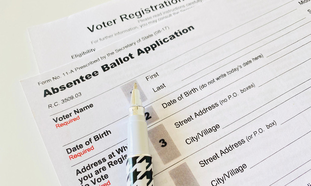 Absentee ballot application