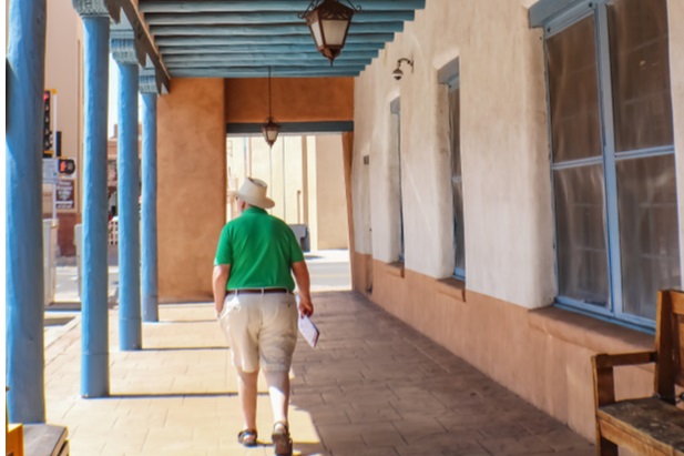 02 New Mexico senior citizen walking