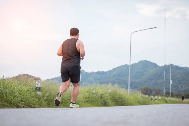 Man jogging