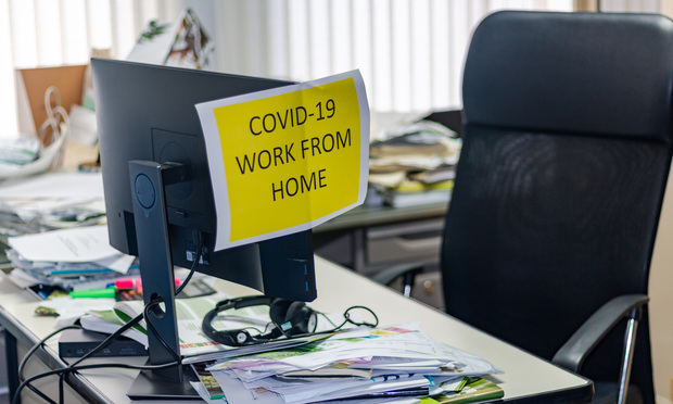 working from home