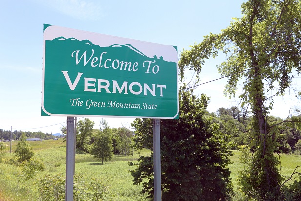 Vermont welcome sign