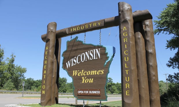 Wisconsin welcome sign