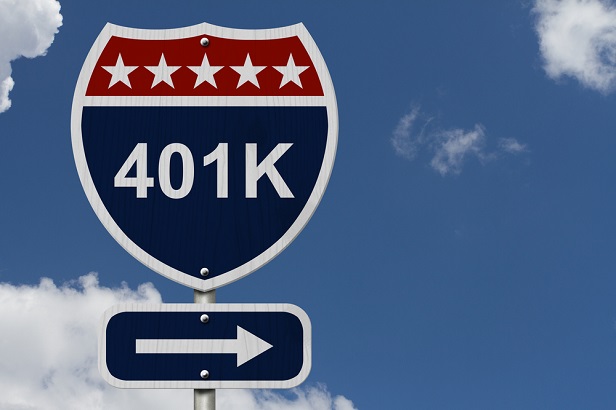 highway sign labeled 401k