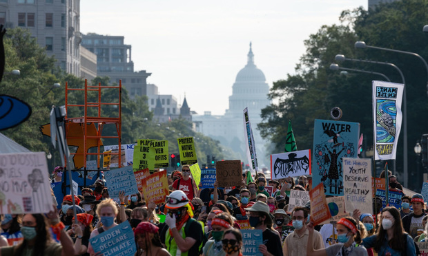 Climate Activists March To U.S. Capitol