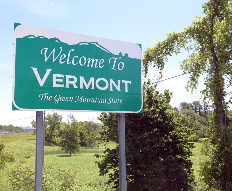 Vermont welcome sign
