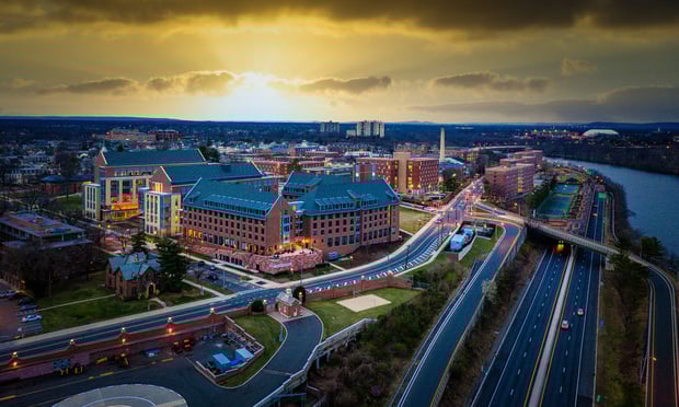 Aerial View Rutgers New Brunswick New Jersey