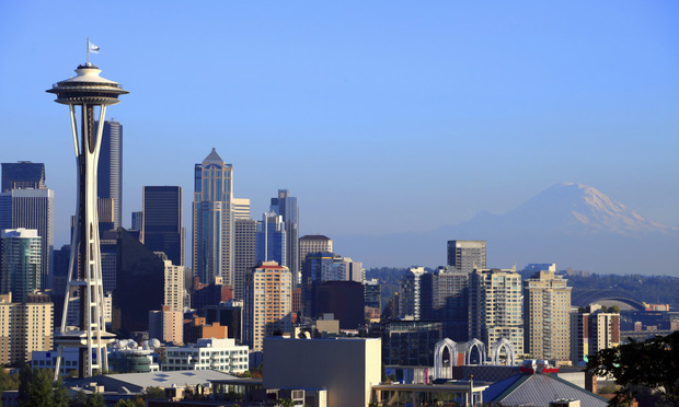 Seattle skyline portraits, WA. state.