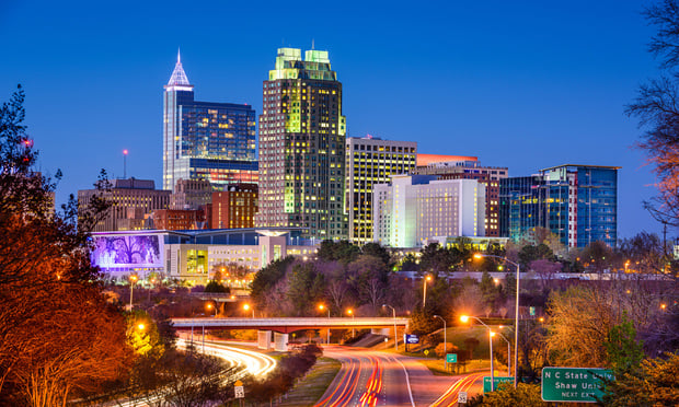 Raleigh North Carolina Skyline