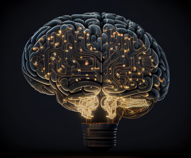 Bulb like brain with detailed circuits illustration. Ai generative.