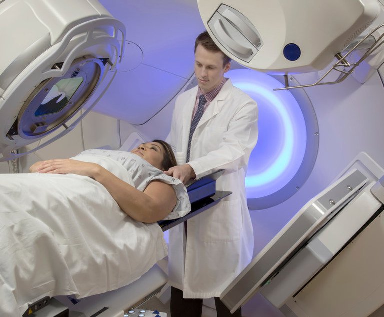 Woman,Receiving,Radiation,Therapy,Treatments,For,Breast,Cancer
