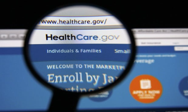 The HealthCare.gov homepage