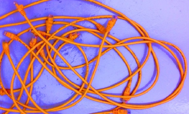 A tangled cord